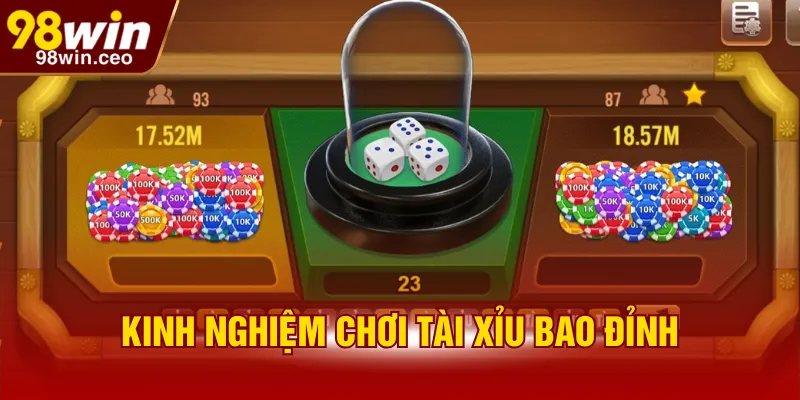 Kinh nghiệm chơi Tài Xỉu bao đỉnh