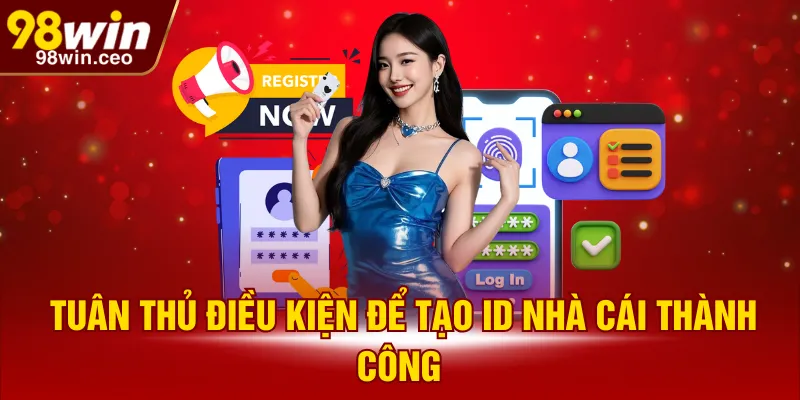 Tuân thủ điều kiện để tạo ID nhà cái thành công